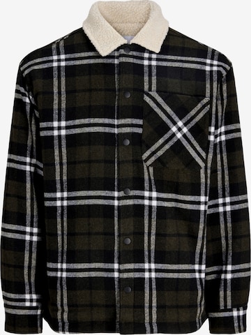 Jack & Jones Junior Fleecetakki 'JJZac' värissä vihreä: etupuoli
