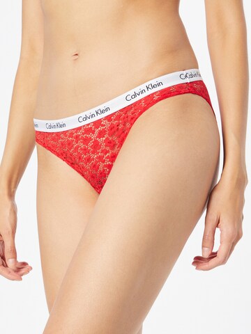 Slip Calvin Klein Underwear en rouge : devant