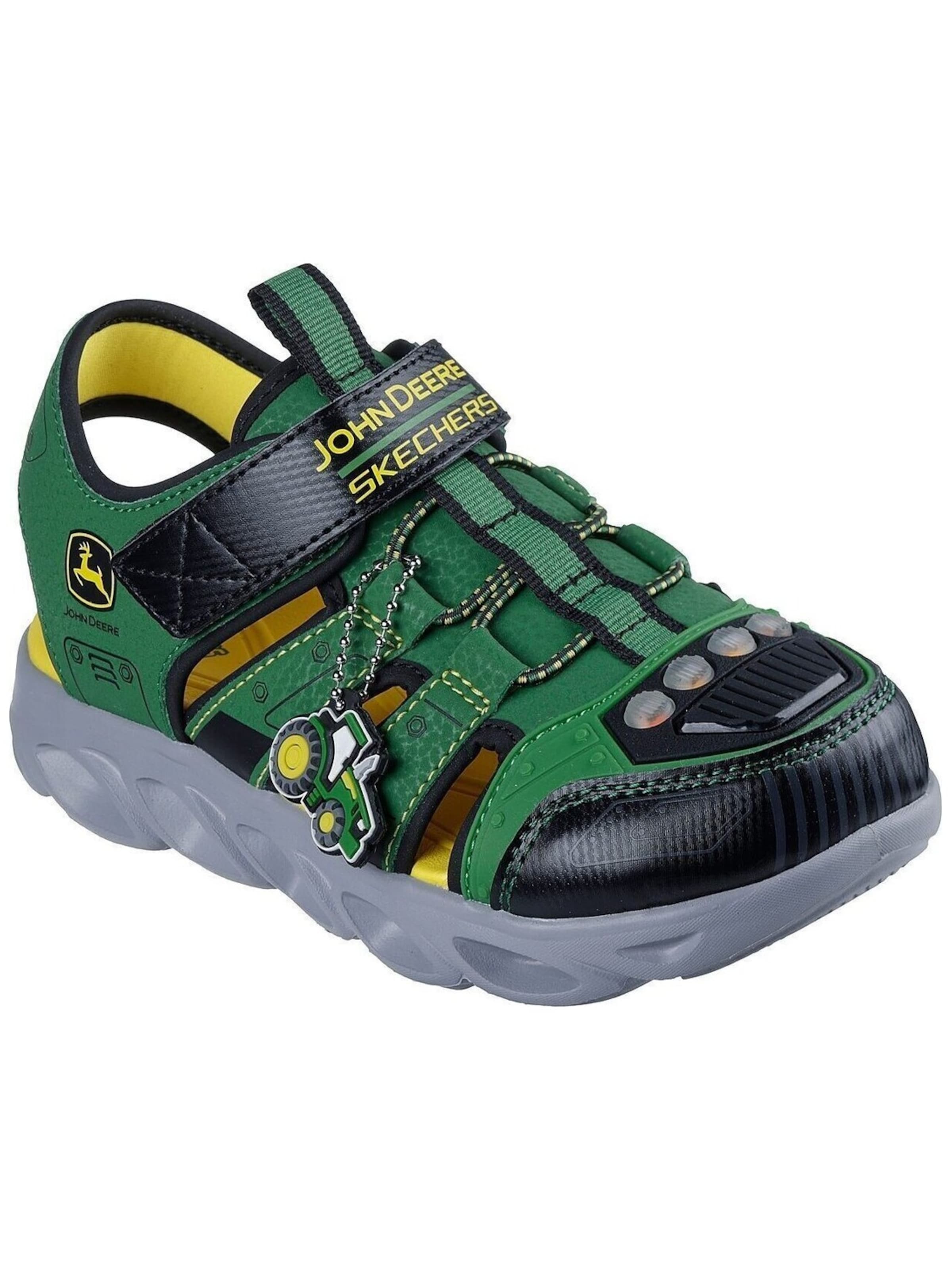 SKECHERS Open schoenen 'Lights-Hypno-Spla' in Groen: voorkant