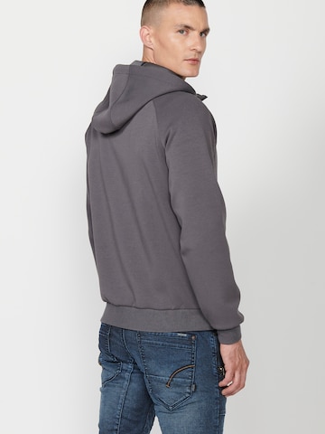 KOROSHI Sweatjacke in Grau