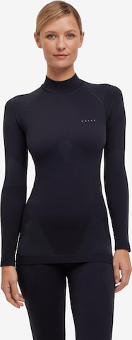 FALKE Base Layer in Schwarz: Vorderseite