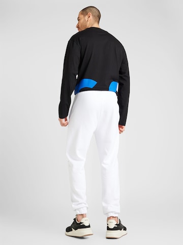 Effilé Pantalon 'Nuram' HUGO Blue en blanc