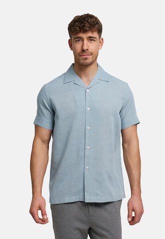 JEFF Comfort Fit Hemd 'Travis' in Blau: Vorderseite