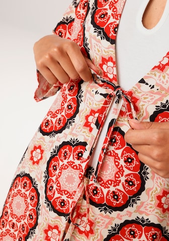 Aniston CASUAL Kimono in Red