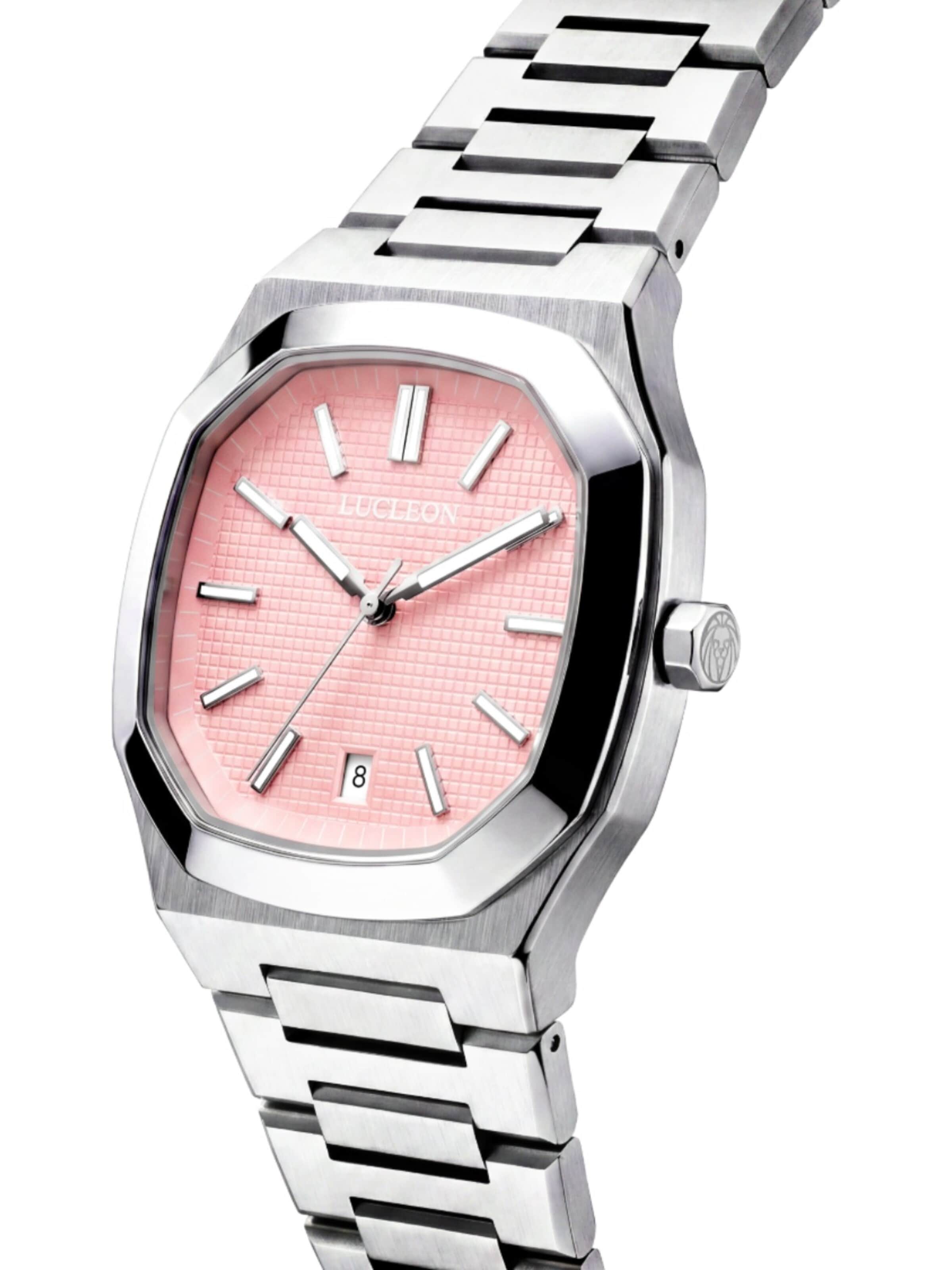Lucleon Analog watch 'Vector' in Pink