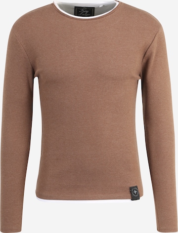 Key Largo Regular Fit Pullover 'Sarasota' in Braun: predná strana