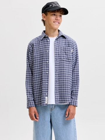 Jack & Jones Junior Regular fit Overhemd in Blauw: voorkant