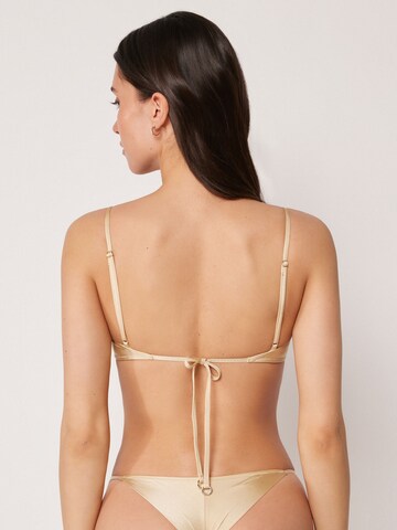 CALZEDONIA Bandeau Bikinitop 'Minimal Fit' in Beige
