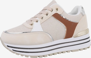 Ital-Design Sneakers in Beige: front