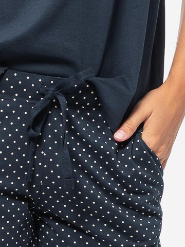 SCHIESSER Pyjama 'Organic Cotton' in Blau