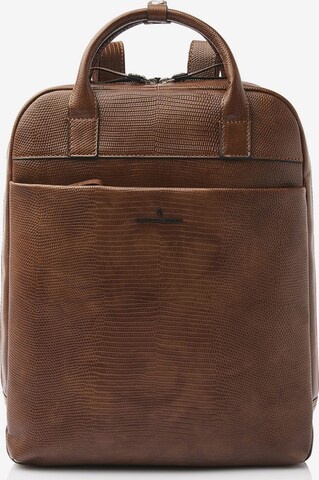 Castelijn & Beerens Backpack 'Hanne ' in Brown: front