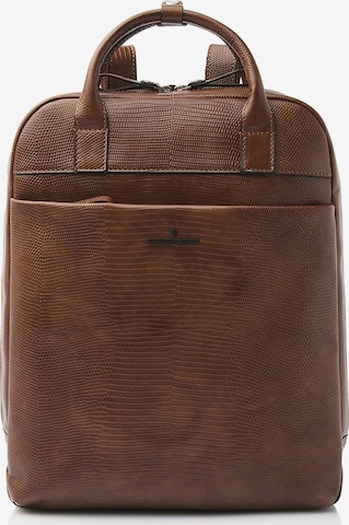 Castelijn & Beerens Backpack 'Hanne ' in Brown: front
