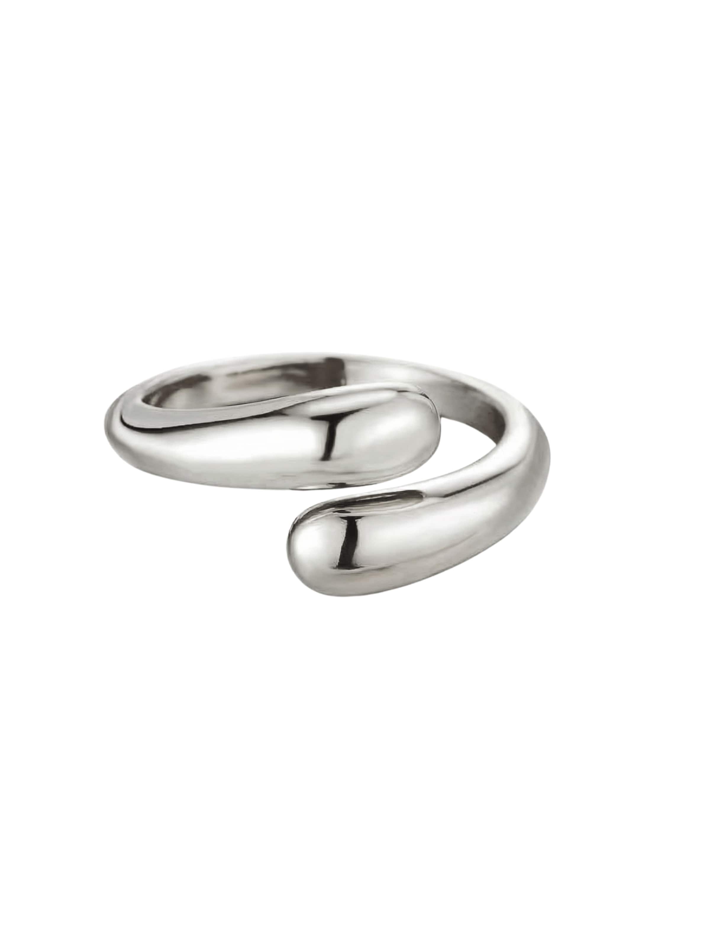 lePelou Ring 'OREA'‌‌‌‌‌‌‌‌‌ in Silber: Vorderseite