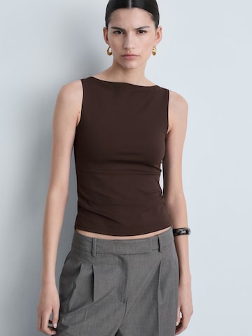 MANGO Top 'TECLA' in Brown: front