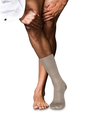 FALKE Socks 'Highshine' in Beige: front