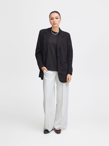 Wide leg Pantaloni con piega frontale 'KATE' di ICHI in bianco