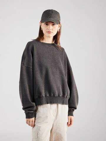 WEEKDAY Sweatshirt in Zwart: voorkant