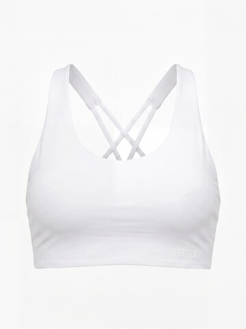 Fortex Fitness Classic Sports bra 'Everyday' in White: front