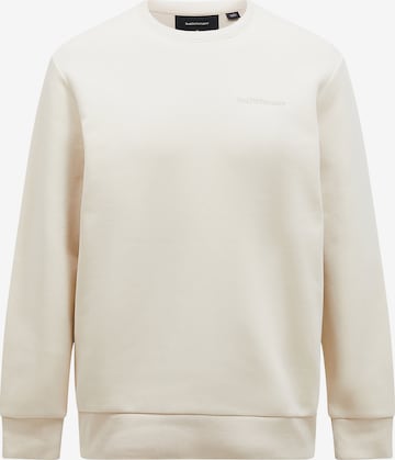 PEAK PERFORMANCE Sweatshirtpullover Original Small Logo Crew in Beige: Vorderseite