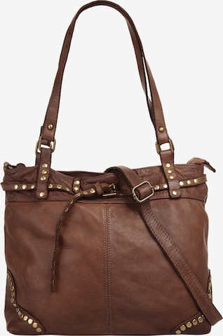 Cabas Samantha Look en marron : devant