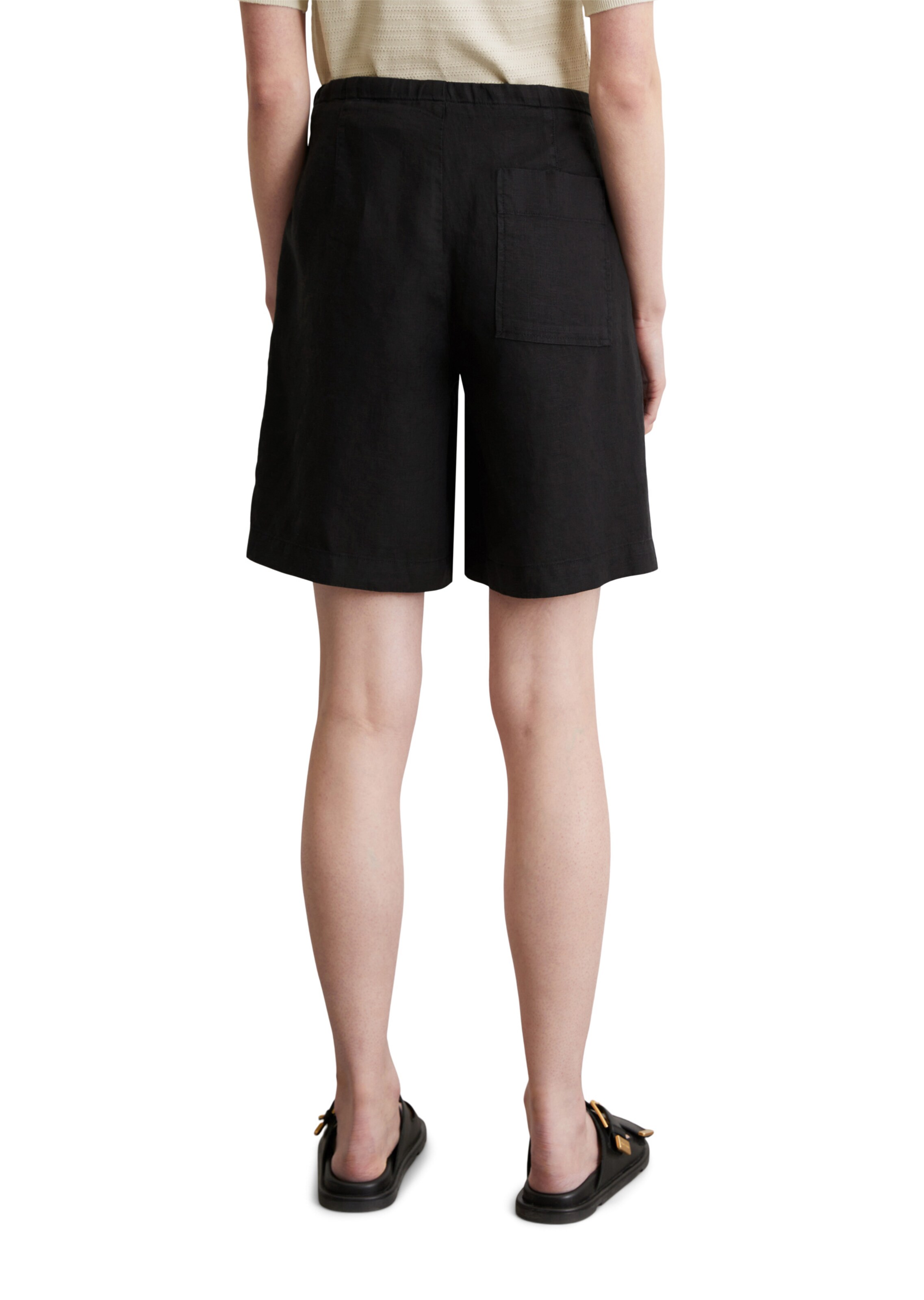 Marc O'Polo Loosefit Shorts in Schwarz