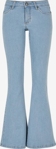 Urban Classics Flared Jeans in Blauw: voorkant