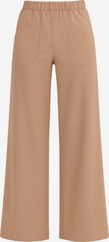 fashionshowcase Wide leg Broek 'ALIN' in Bruin: voorkant