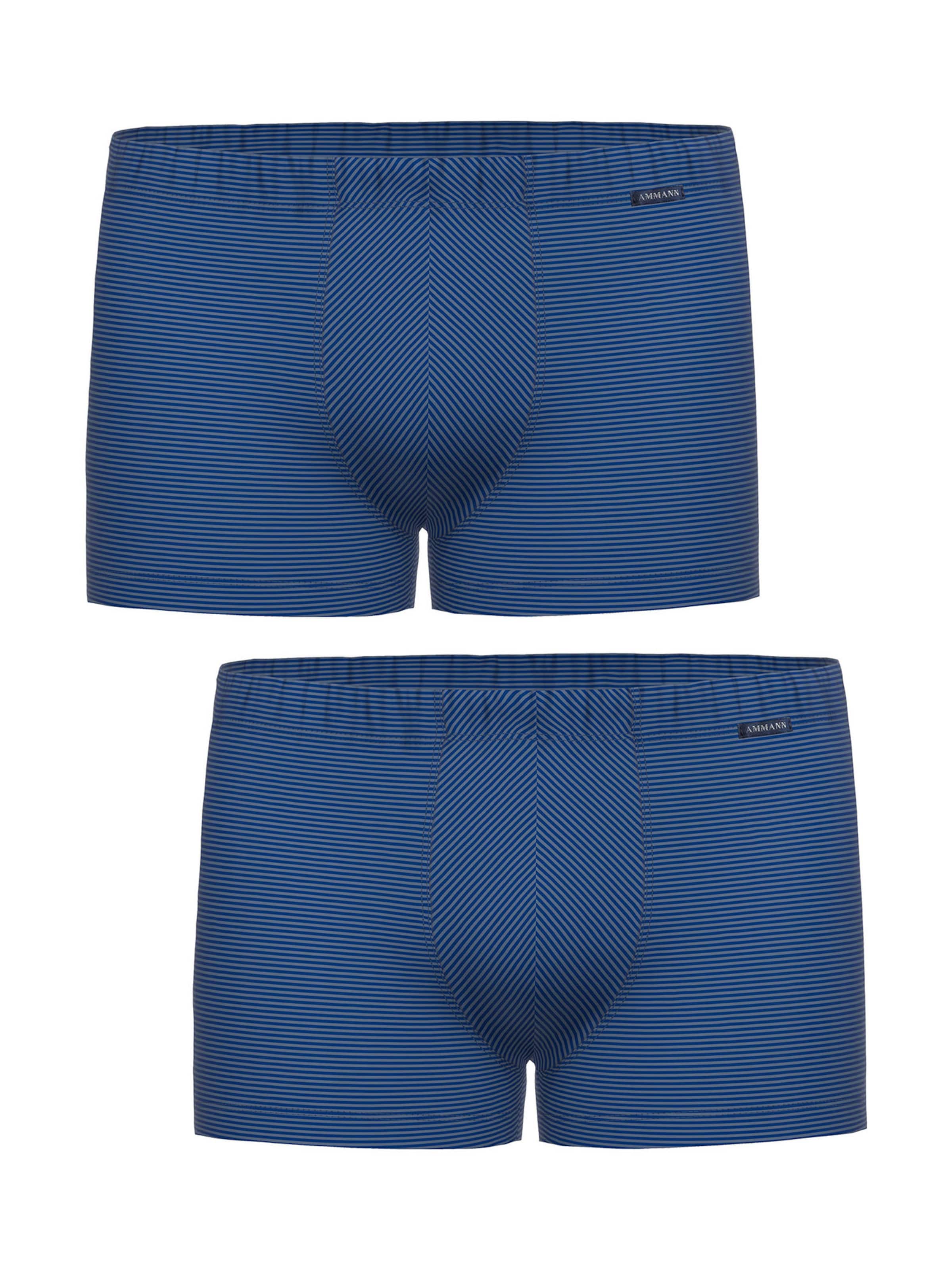 Boxers ' Cotton & More ' Ammann en bleu : devant