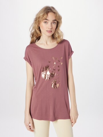 T-shirt 'Claudia' ABOUT YOU en rose : devant