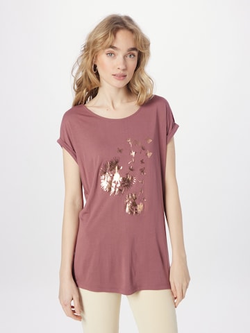 ABOUT YOU T-Shirt 'Claudia' in Pink: predná strana
