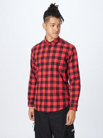 ESPRIT Regular fit Button Up Shirt in Red: front