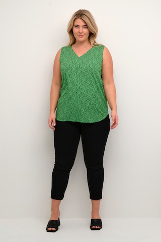 KAFFE CURVE Blouse 'Isma' in Groen