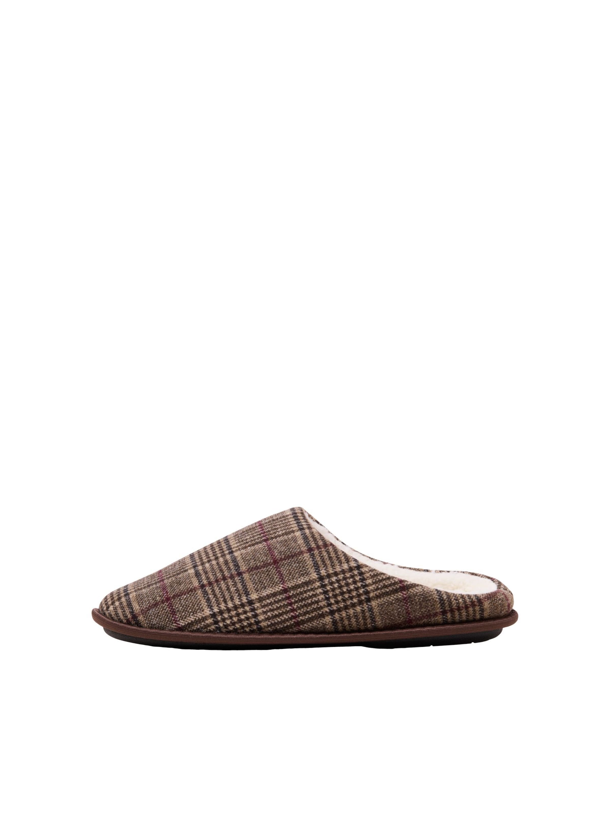 JACK & JONES Huisschoen in Bruin: voorkant