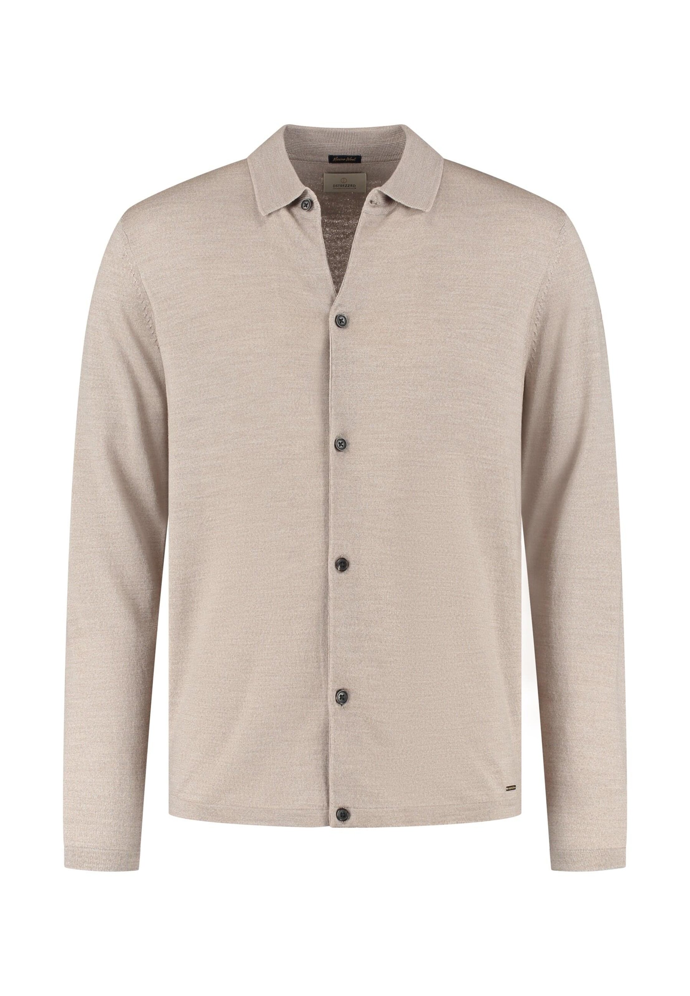 Dstrezzed Regular Fit Hemd 'Destin' in Beige: Vorderseite