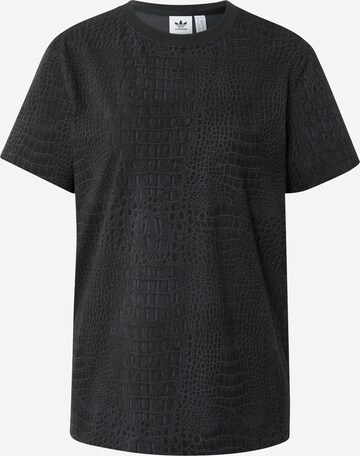 ADIDAS ORIGINALS Shirt in Black: front