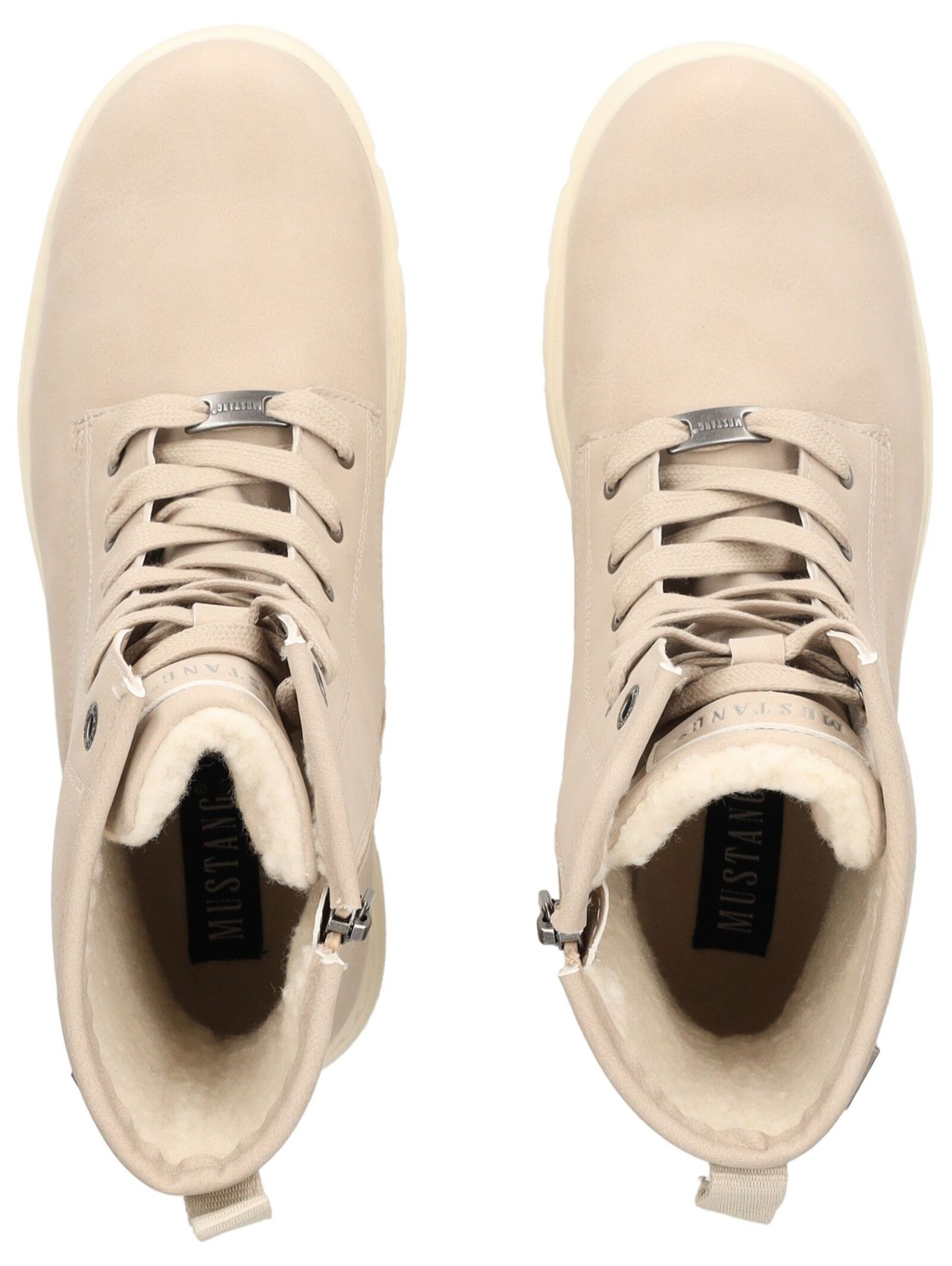 Bottines à lacets MUSTANG en beige