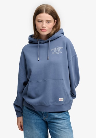 Sweat-shirt 'Luxe Casual' Superdry & Co en bleu : devant