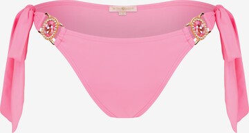 Slip costum de baie de la Moda Minx pe roz: față
