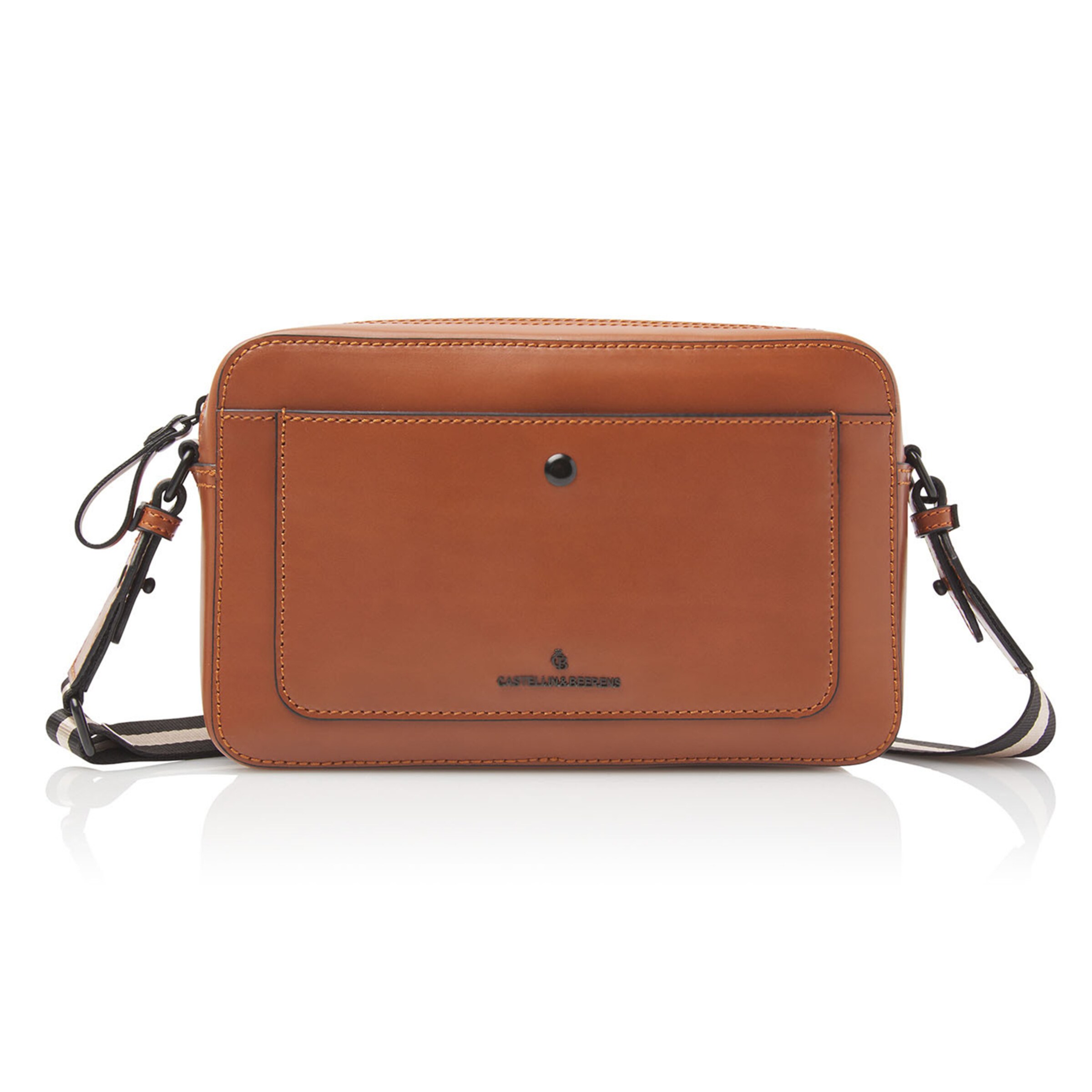 Borsa a tracolla 'Nova' di Castelijn & Beerens in marrone: frontale