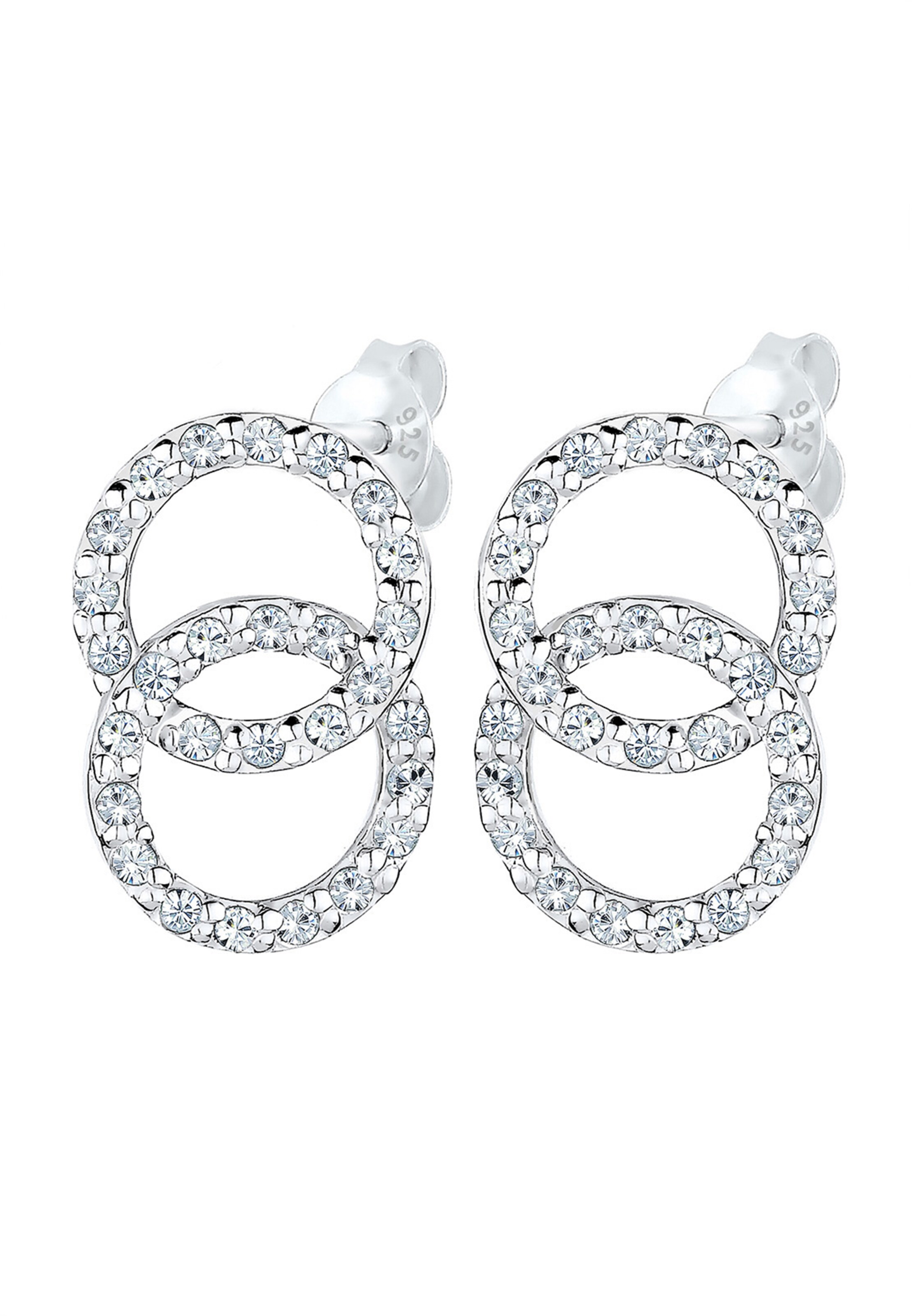 ELLI Oorbellen 'Kreis' in Zilver