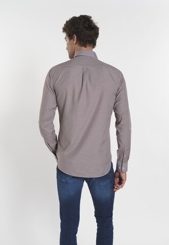 Coupe regular Chemise 'Benjamin' DENIM CULTURE en marron