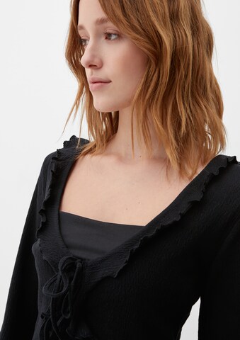 QS Knit cardigan in Black