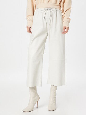 OAKWOOD Loose fit Pants 'LOFT' in White: front