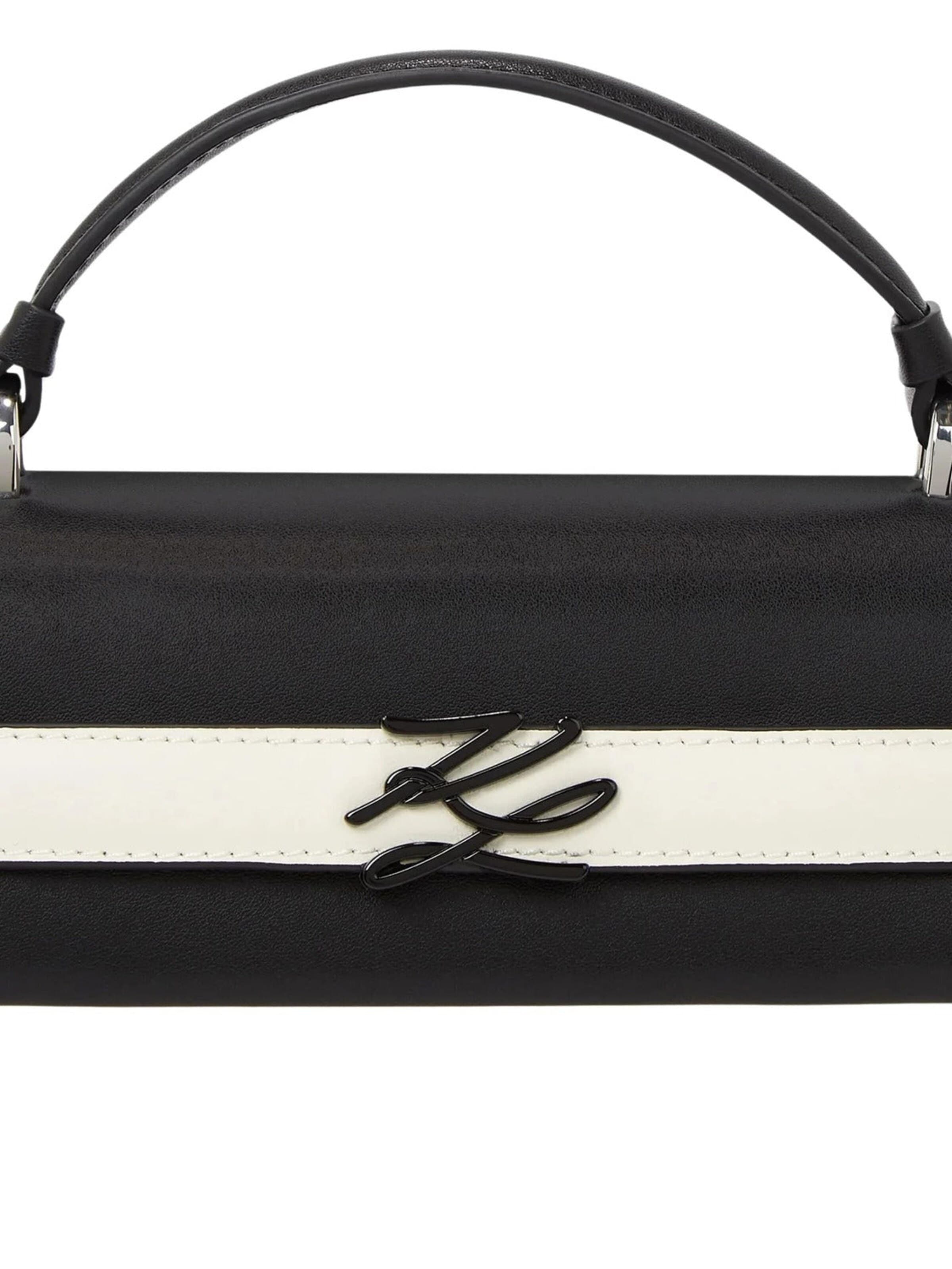 Karl Lagerfeld Handtasche 'Karl Lagerfeld Sacs à main Essentials Noir'‌‌‌‌‌ in Weiß