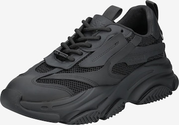 STEVE MADDEN Rövid szárú sportcipők 'POSSES' - fekete: elől