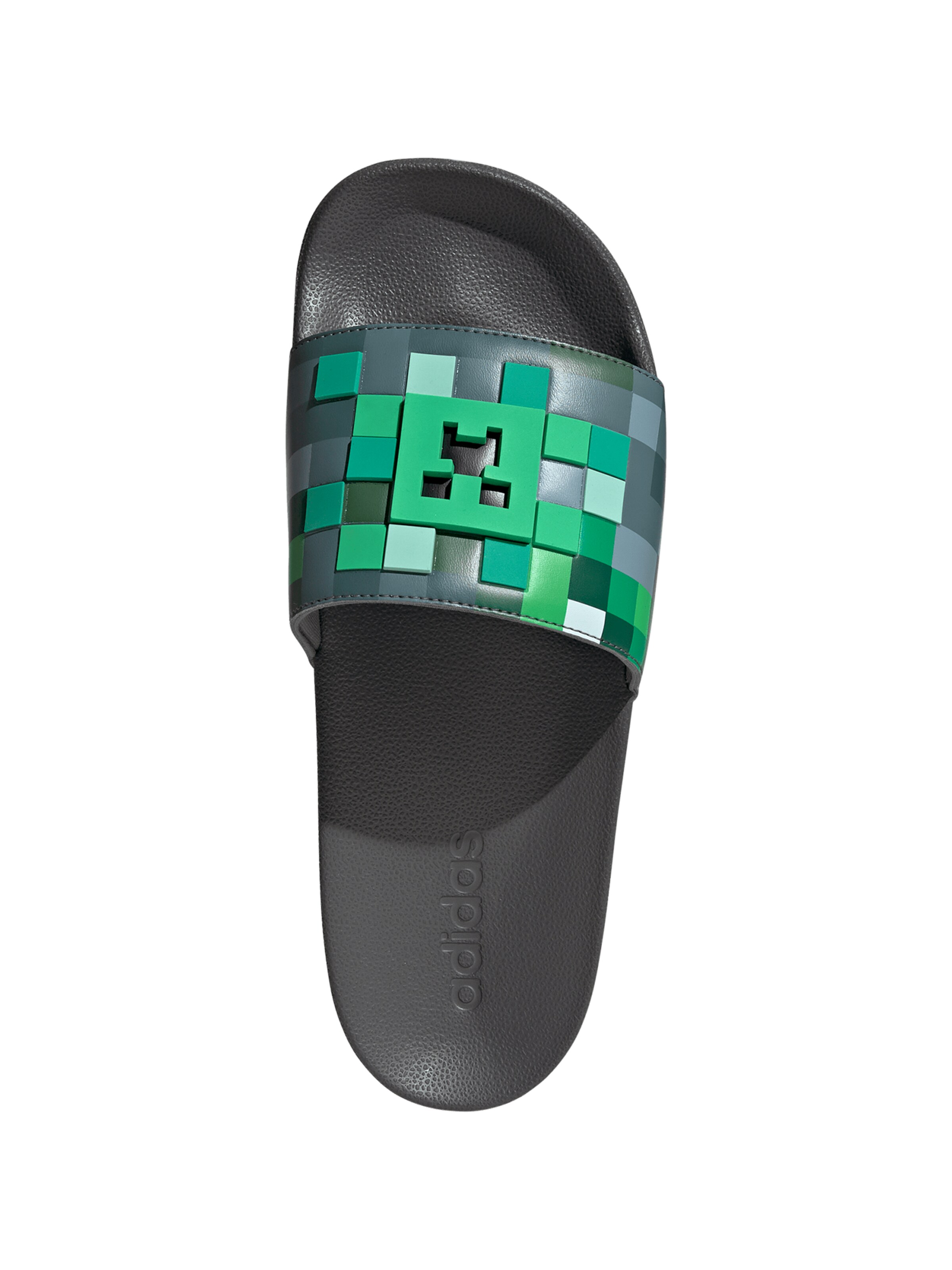ADIDAS SPORTSWEAR Beach & swim shoe 'ADILETTE SHOWER - MINECRAFT' in Grey