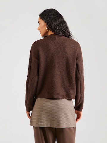 PIECES Sweater 'PCJENNA' in Brown
