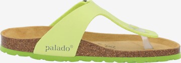 Palado T-Bar Sandals 'Kos Matt' in Green