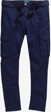 Regular Pantalon cargo Boston Park en bleu : devant