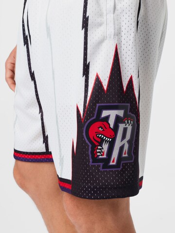 Mitchell & Ness Regular Pants 'Toronto Raptors - Swingman' in White